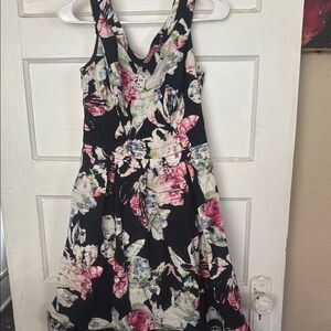 White House Black Market Floral Print Dress